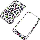 Rainbow Leopard (White) Protector Case for HTC Wildfire S (T-Mobile USA)