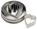 Ateco Graduated Heart Cookie Cutters, Set of 6
