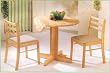 BEAUTIFUL 36"DIA TABLE W.2 ALL NATURAL 3BAR BACK CHAIRS