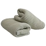 The Bahama Towel Company 700-Gram Bahama Spa Face Towel, Sage, 2-Pack