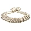HinsonGayle Glamour Collection Handpicked Ultra-Luster White Cultured Pearl Rope Necklace (82")