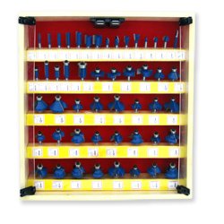 50-Piece 1 2 Shank Tungsten Carbide Router Bit Set by RT