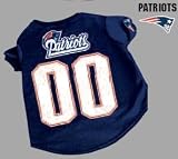 Officially Licensed by the NFL - New England Patriots Dog Football Jersey - Medium