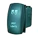 STVMotorsports Laser Green Rocker Switch Spot Lights 20a 12v On/Off LED Light