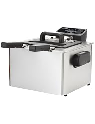 Aroma ADF-232 Smart Fry XL 4-Quart Digital Dual-Basket Deep Fryer by Aroma
