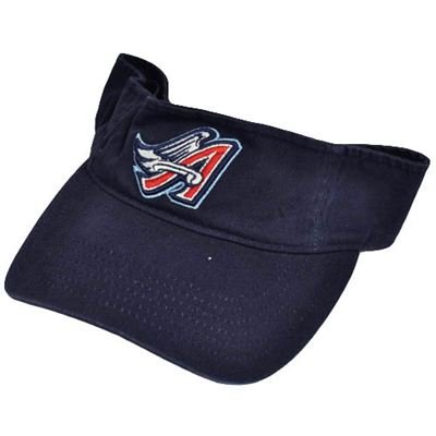 MLB Los Angeles Anaheim Angels Navy Blue Baseball Visor Hat Cap Cotton Velcro