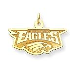 14K Philladelphia Eagles Large Logo Charm