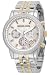 Michael Kors Mk5057 Ladies Watch with Stainless Steel Gold Plated Bracelet and Silver Dial