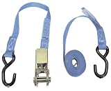 Eurofarm 3762 Zurrgurt zweiteilig 4 m mit Ratsche, m. PVC S-Haken 800 kg