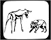 Mouse Pad with fear, deer, growling, barking, dog