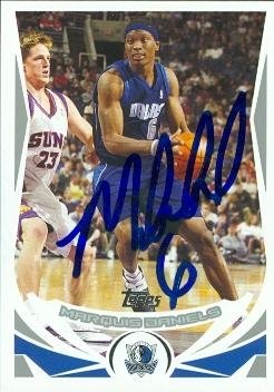Marquis Daniels Autographed/Hand Signed Basketball Card (Dallas Mavericks) 2004 Topps #92