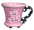Hot and Flashy Pink Ceramic Mug Birthday Gag Gift