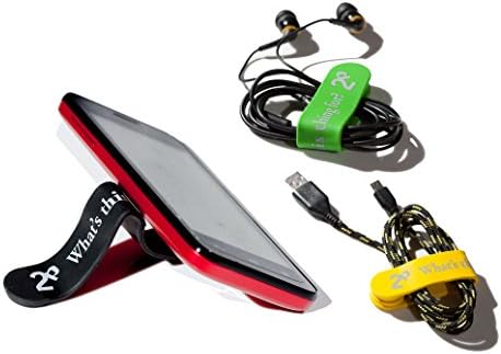 5 Pack M Band Cable Tie or Smartphone Stand. Magnetic and Silicone Wrapping Solution.