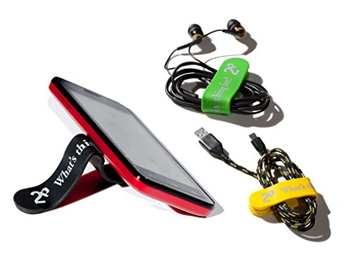 5 Pack M Band Cable Tie or Smartphone Stand. Magnetic and Silicone Wrapping Solution.