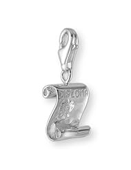 MELINA Charms clip on pendant diploma sterling silver 925