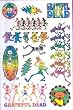 GRATEFUL DEAD 3 SKELETONS Snazaroo Temporary Tattoo