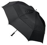 Totes Auto Open Vented Canopy Golf Stick Umbrella, Black 41TKyNUgqHL. SL160 Totes Auto Open Vented Canopy Golf Stick Umbrella, Black