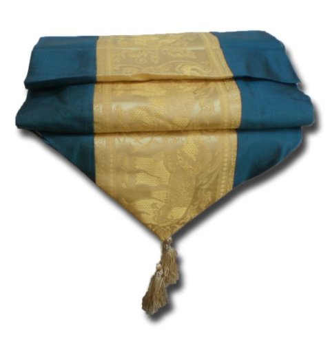 Silk Elephant runner Tablerunner turquoise christmas Tablecloth Thai Table Runner Elegant table Silk Elephant runner Tablerunner turquoise christmas Tablecloth Thai Table Runner Elegant table