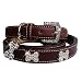"Luxe Bone" 157 Swarovski crystals jewelled Leather Dog Collar - Chocolate /Medium (12"-16")