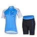 Baleaf Women's Short Sleeve Cycling Jersey 3D Padded and Shorts Kit