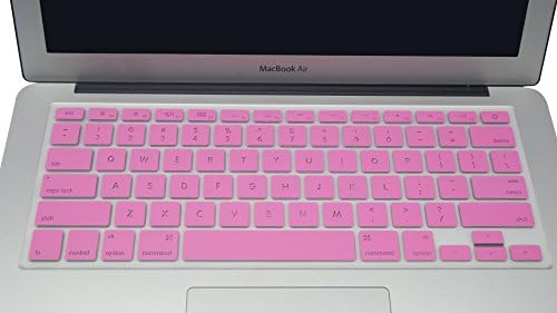 Zky - 13-inch Durable Ultra Thin Backlit Keyboard Protector Cover Silicone Skin for Macbook Air 13" (Backlit Series Pink)