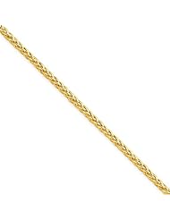 14K Yellow Gold 2.0mm Wheat Chain Necklace