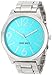 Nine West Women's NW/1585TLSB Turquoise Dial Silver-Tone Bracelet Watch