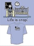 Life is Crap Humorous 2am Baby T-Shirt ... Medium