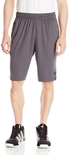 adidas Performance Men's 3G Speed Shorts, Dark Grey Heather Solid Grey/White/Black, Medium