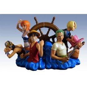 One Piece Bookends Statue