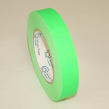 Pro Tapes Pro-Artist-Neon Fluorescent Artist/Console Tape: 3/4 in. x 60 yds. (Fluorescent Green)