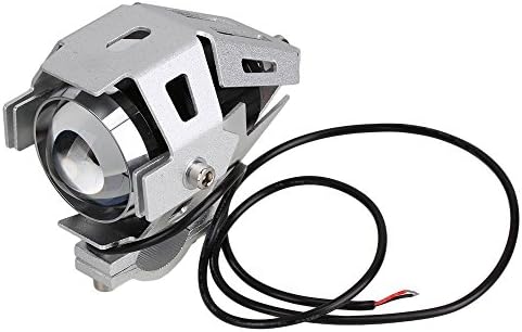 Super Bright U5 30W LED universal Motorcycle Headlight Spot Laser Light 10-80V DC Silver