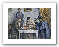 The Card Players, 1890-1892 by Paul Cezanne 8"x11" Art Print Poster