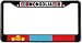 Mongolia Mongol Uls Flag Black License Plate Frame Metal Holder