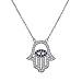 My Daily Styles 925 Sterling Silver Evil Eye Hamsa Pendant Necklace