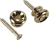Gold Guitar Strap Buttons