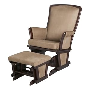 Delta Upholstered Glider and Ottoman