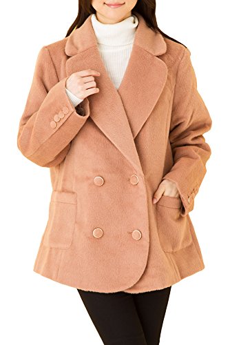 (Goldjapan)ゴールドジャパン 大きいサイズ レディース ビッグシルエット ピーコート Pーコート テーラードジャケット Aラインコート ショート丈コート ダッフルコート トレンチコート 可愛い ゆったり Aライン 体型カバー フォーマル パーティー ドレス デート 結婚式 二次会 入学式 入園式 カジュアル エレガント きれいめ sada-8008