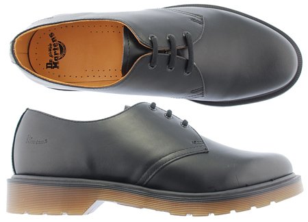 Dr. Martens Airwair Classic 1461 PW (Plain Welt) Black Smooth Leather Shoes UK 3