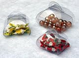 Clear Square Favor Box W/Handle 50 PCS (Medium) 3 x 2-1/2 x 2-3/4