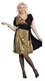 Plus Size 70's Disco Gold Costume - Womens Full 18-22