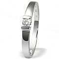 Goldmaid Damen-Verlobungsring 585 Wei�gold 1 Brillant 0,08ct So R3571WG