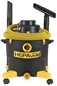 Dustless Technologies 16006 16-Gallon Dustless Wet Dry Vacuum with Hepa Filter, 12-Foot-by-1-1/2-Inch Hose