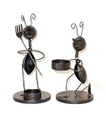 Teelichthalter  Ameise  aus Metall 2er-Set