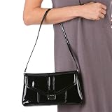 Calvin Klein Patent Leather Clasp Bag