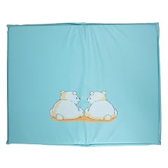 b�b�-jou 6805 - Laufgittereinlage 80x100cm Pompon T�rkis