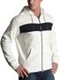 Nautica Men's Hooded Fleece Jacket,Sail White,Small