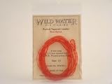 Furled Tapered Leader, 1X, Red, 8'