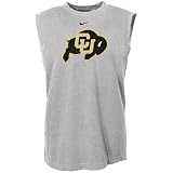 Nike Colorado Buffaloes Ash Team Logo Sleeveless T-shirt at Nike
