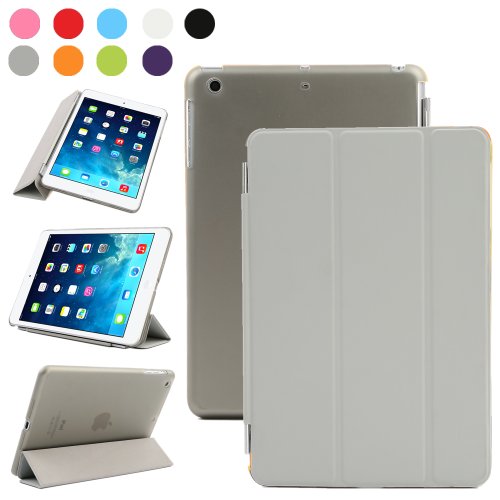 Série PT2526 Apple iPad Smart Housse de protection en polyuréthane pour iPad (iPad mini avec écran Retina, Gris) - PT3108